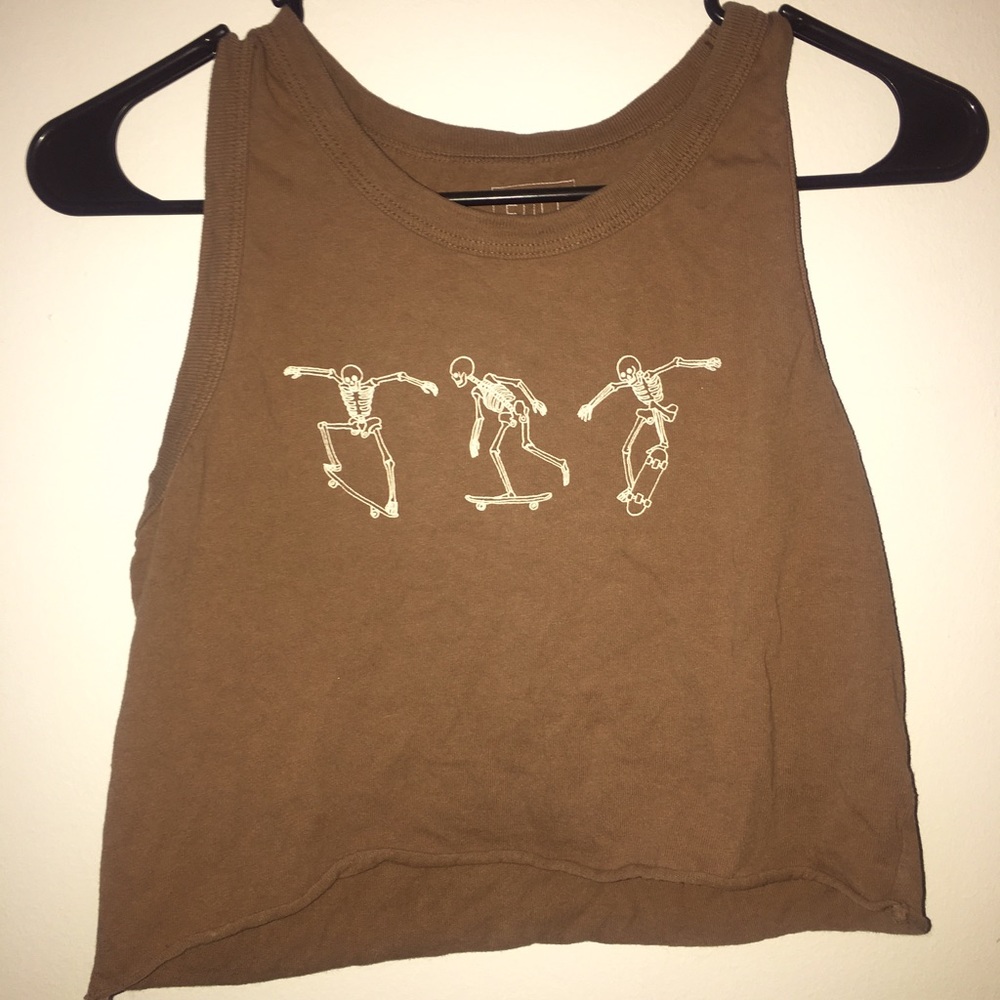 Large “Full Tilt” crop tank top